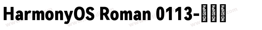 HarmonyOS Roman 0113字体转换